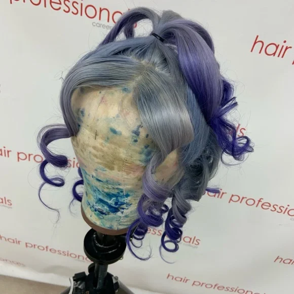 Customed color T-part wig. 20 inch human hair. - Picture 4 of 4